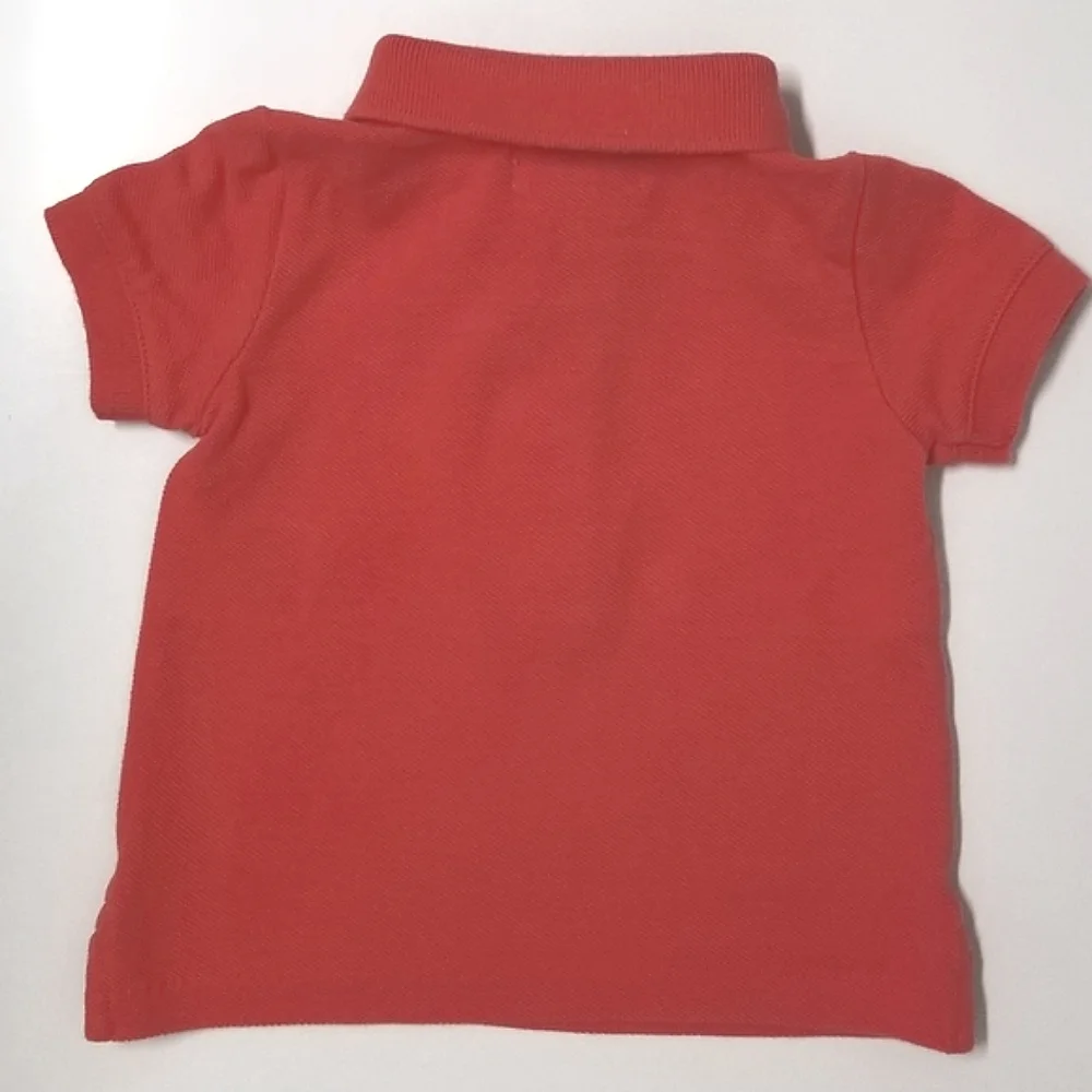 Ralph Lauren Cotton Pique Polo Amalfi Red Sz 3mo Infant